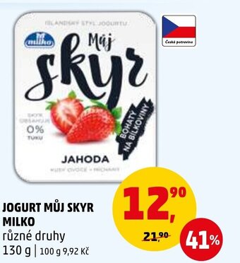 Penny Market JOGURT MŮJ SKYR MILKO nabídka