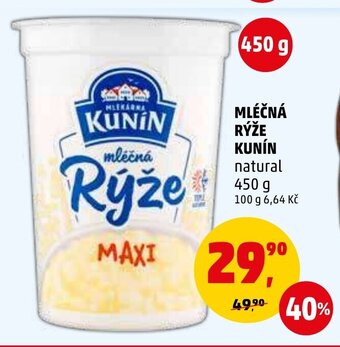 Penny Market MLÉČNÁ RÝŽE KUNÍN nabídka
