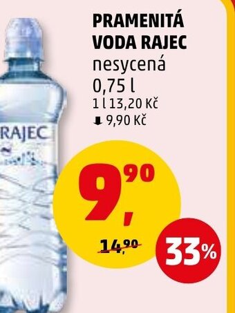 Penny Market PRAMENITÁ VODA RAJEC nabídka