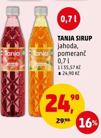 Penny Market TANJA SIRUP nabídka