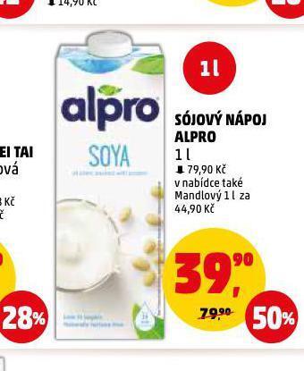 Penny Market Sójový nápoj alpro nabídka