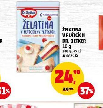 Penny Market Želatina v plátcích nabídka