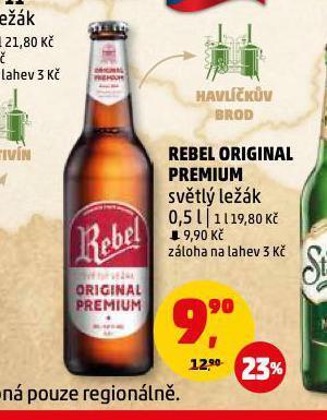Penny Market Pivo rebel nabídka