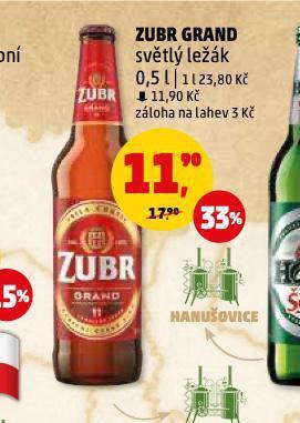 Penny Market Pivo zubr nabídka