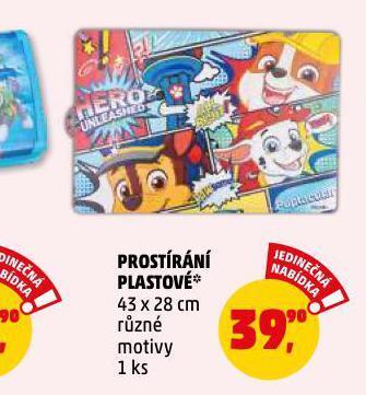 Penny Market Prostírání plastové nabídka
