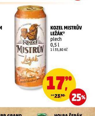 Penny Market Pivo velkopopovický kozel nabídka