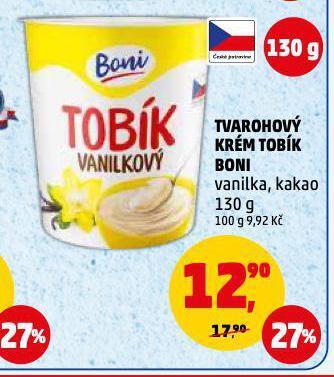 Penny Market Tvarohový krém tobík nabídka