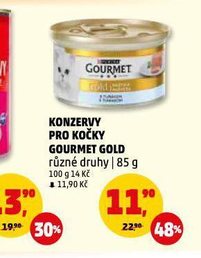 Penny Market Konzervy pro kočky gourmet gold nabídka