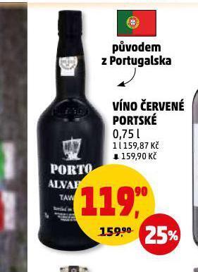 Penny Market Víno červené portské nabídka