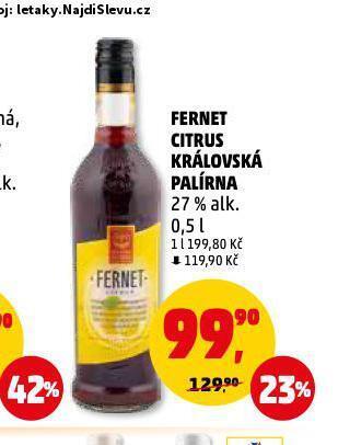 Penny Market Fernet citrus nabídka