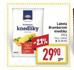 Billa Bramborové knedlíky nabídka