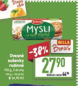 Billa Ovesné sušenky rodinné nabídka
