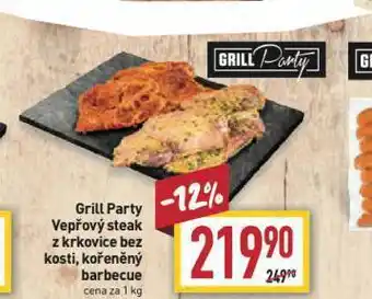 Billa Vepřový steak z krkovice nabídka