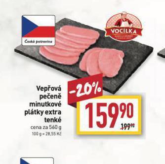 Billa Vepřová pečeně nabídka