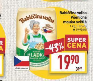Billa Babiččina volba mouka nabídka