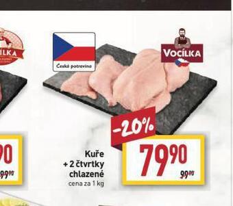 Billa Kuře + 2 čtvrtky nabídka