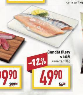 Billa Candát filety s kůží nabídka