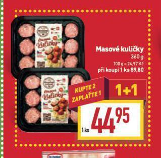 Billa Masové kuličky nabídka