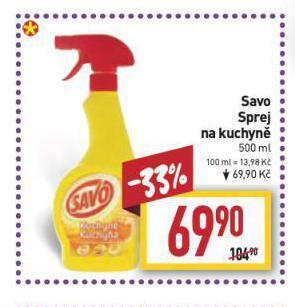 Billa Savo sprej na kuchyně nabídka