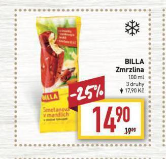 Billa Zmrzlina nabídka
