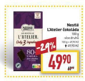 Billa Nestlé l'atelier dezert nabídka