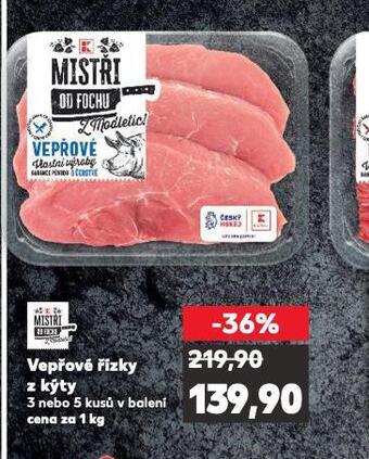 Kaufland Vepřové řízky z kýty nabídka