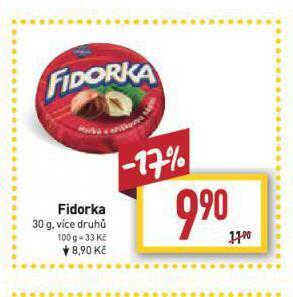 Billa Fidorka nabídka