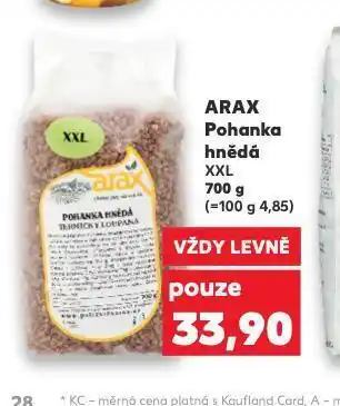 Kaufland Arax pohanka hbědá xxl nabídka