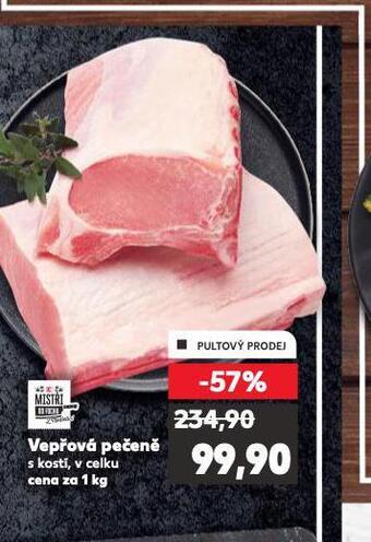 Kaufland Vepřová pečeně s kostí nabídka