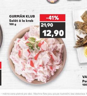 Kaufland Gurmán klub salát á la krab nabídka