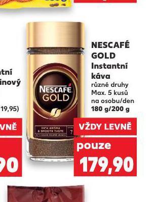 Kaufland Nescafé gold instantní káva nabídka