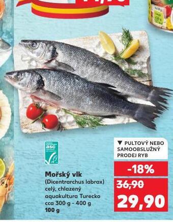 Kaufland Mořský vlk nabídka