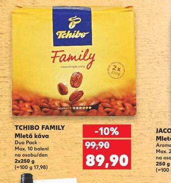 Kaufland Tchibo family mletá káva nabídka
