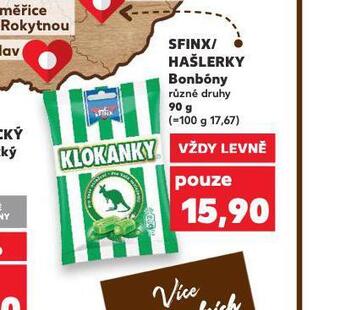 Sfinx hašlerky bonbony