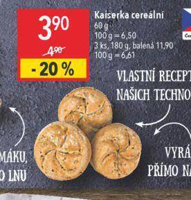 Globus Kaiserka cereální nabídka