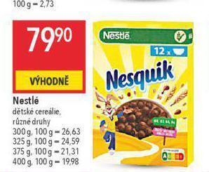 Globus Nestlé dětské cereálie nabídka