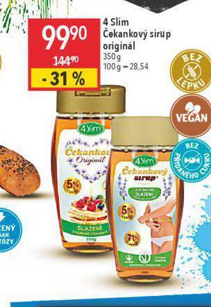 Globus 4slim čekankový sirup nabídka