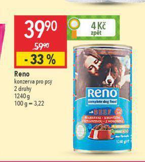 Globus Reno konzerva pro psy nabídka