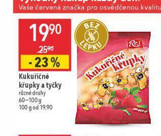 Globus Kukuřičné křupky a tyčky nabídka