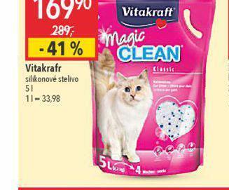 Globus Vitakraft silikonové stelivo nabídka