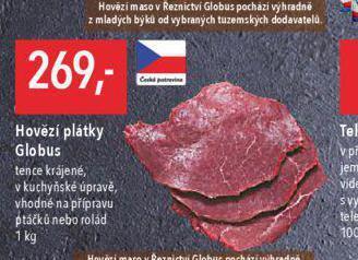 Globus Hovězí plátky nabídka