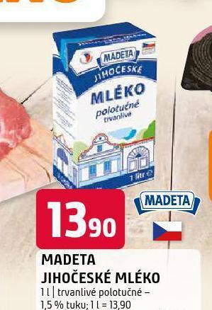 Terno Madeta jihočeské mléko nabídka