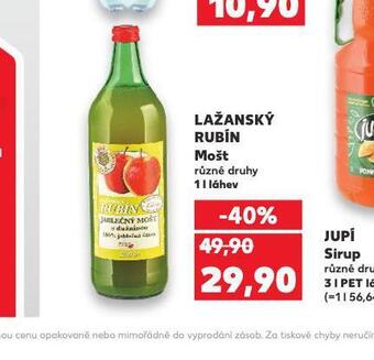 Kaufland Lažanský rubín mošt nabídka