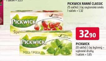 Terno Pickwick čaj nabídka
