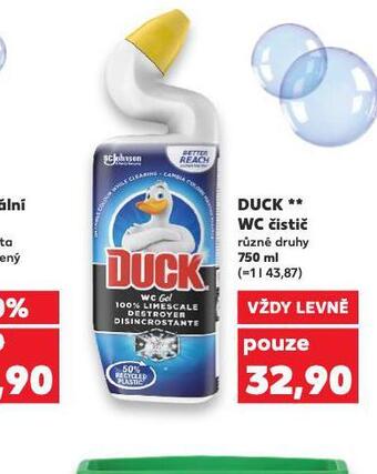 Kaufland Duck wc čistič nabídka