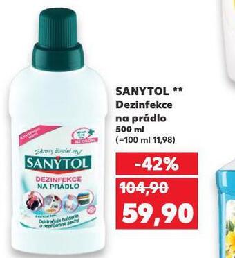 Kaufland Sanytol dezinfekce na prádlo nabídka
