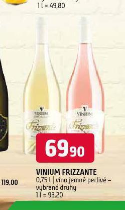 Terno Vinium frizzante nabídka