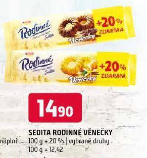 Terno Sedita rodinné oplatky nabídka