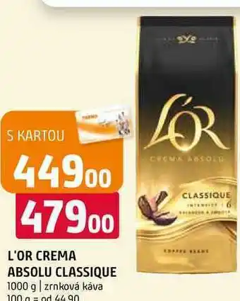 Terno L'or classique instantní káva 1000g nabídka