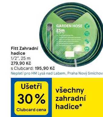 Tesco Fitt zahradní hadice nabídka